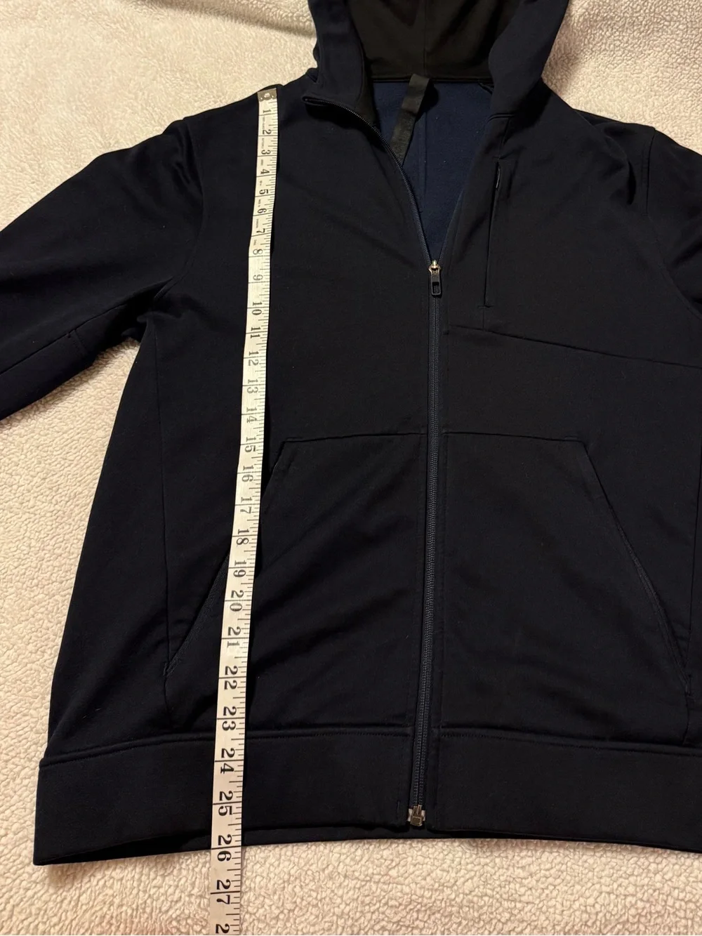Lululemon City Sweat Zip Hoodie Sweatshirt Dark Navy Blue Full-Zip Jacket